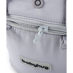 Babyhug Cherish 5-in-1 Hip Seat Baby Carrier:  Ergonomic design with padded straps, Breathable fabric, Foldable head support, storage pockets, and 5 carrying positions for babies up to 15 kg-Grey