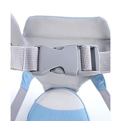 Babyhug Cherish 5-in-1 Hip Seat Baby Carrier:  Ergonomic design with padded straps, Breathable fabric, Foldable head support, storage pockets, and 5 carrying positions for babies up to 15 kg-Grey