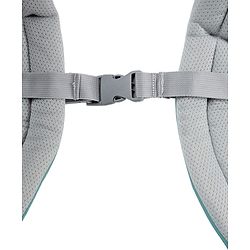 Babyhug Adore 5-in-1 Hip Seat Baby Carrier: Ergonomic, Breathable fabric, Padded straps, Foldable headrest, Secure waist belt, 5 carry positions, and storage pockets for babies up to 15 kg-Green