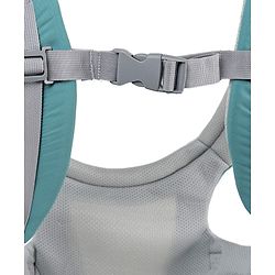 Babyhug Adore 5-in-1 Hip Seat Baby Carrier: Ergonomic, Breathable fabric, Padded straps, Foldable headrest, Secure waist belt, 5 carry positions, and storage pockets for babies up to 15 kg-Green