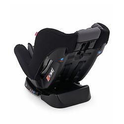 Babyhug Expedition 3 in 1 Convertible Car Seat With Recliner 1 Year Warranty - Black Grey| Side Impact Protection| Head Support| Adjustable Headrest| Safety Harness| Removable & Washable Seat Cover