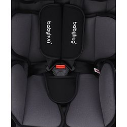 Babyhug Expedition 3 in 1 Convertible Car Seat With Recliner 1 Year Warranty - Black Grey| Side Impact Protection| Head Support| Adjustable Headrest| Safety Harness| Removable & Washable Seat Cover