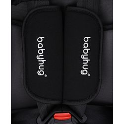 Babyhug Expedition 3 in 1 Convertible Car Seat With Recliner 1 Year Warranty - Black Grey| Side Impact Protection| Head Support| Adjustable Headrest| Safety Harness| Removable & Washable Seat Cover