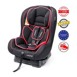 Babyhug Expedition ECE R44/04 Safety Certified 3 in 1 Convertible Car Seat With Recliner with 1 Year Warranty - Grey
