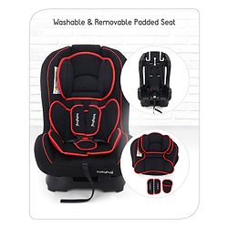 Babyhug Expedition ECE R44/04 Safety Certified 3 in 1 Convertible Car Seat With Recliner with 1 Year Warranty - Grey