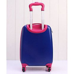 Babyhug Kid's Small 1 Day Trip Trolley Bag Owl Print - 18 Inches| Shock Resistant| Telescopic Handle| Water Resistant| Easy Zipper Closure| Durable Wheels
