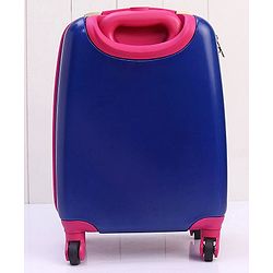 Babyhug Kid's Small 1 Day Trip Trolley Bag Owl Print - 18 Inches| Shock Resistant| Telescopic Handle| Water Resistant| Easy Zipper Closure| Durable Wheels