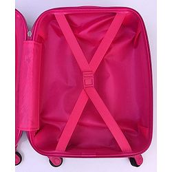 Babyhug Kid's Small 1 Day Trip Trolley Bag Owl Print - 18 Inches| Shock Resistant| Telescopic Handle| Water Resistant| Easy Zipper Closure| Durable Wheels