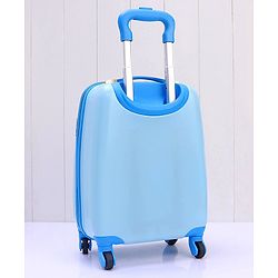 Babyhug Kid's Small 1 Day Trip Trolley Bag Puppy Print - 18 Inches| Shock Resistant| Telescopic Handle| Water Resistant| Easy Zipper Closure| Durable Wheels