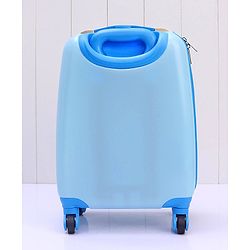 Babyhug Kid's Small 1 Day Trip Trolley Bag Puppy Print - 18 Inches| Shock Resistant| Telescopic Handle| Water Resistant| Easy Zipper Closure| Durable Wheels