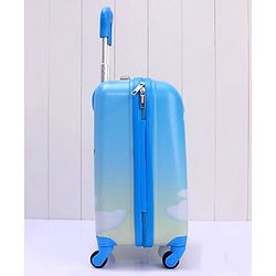 Babyhug Kid's Small 1 Day Trip Trolley Bag Bird Print - 18 Inches| Shock Resistant| Telescopic Handle| Water Resistant| Easy Zipper Closure| Durable Wheels