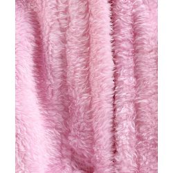 Babyhug Full Sleeves Hooded Velour Bath Robe with 3D Ears - Pink