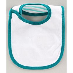 Babyhug Bib Velcro Closure Kitten Patch - Green