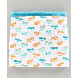 Babyhug Interlock Cloth Nappy Set of 5 Extra Small - Vehicle Print