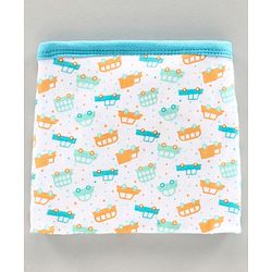 Babyhug Interlock Cloth Nappy Set of 5 Extra Small - Vehicle Print