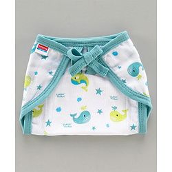 Babyhug Muslin Cloth Nappy Set of 5 Extra Small - Multicolor Printed
