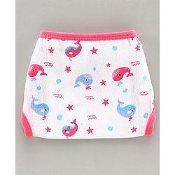 Babyhug Muslin Cloth Nappy Set of 5 Extra Small - Multicolor Printed