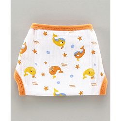 Babyhug Muslin Cloth Nappy Set of 5 Extra Small - Multicolor Printed