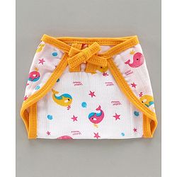 Babyhug Muslin Cloth Nappy Set of 5 Extra Small - Multicolor Printed