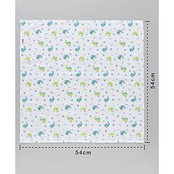 Babyhug Muslin Cloth Nappy Set of 5 Small - Multicolor Printed
