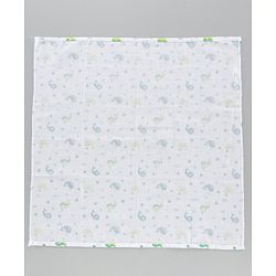 Babyhug Muslin Cloth Nappy Set of 5 Small - Multicolor Printed