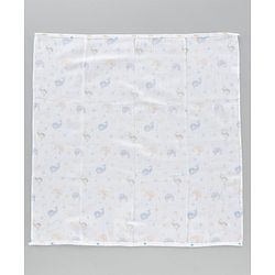 Babyhug Muslin Cloth Nappy Set of 5 Small - Multicolor Printed