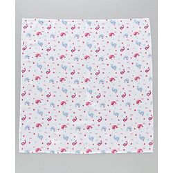 Babyhug Muslin Cloth Nappy Set of 5 Small - Multicolor Printed
