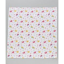 Babyhug Muslin Cloth Nappy Set of 5 Small - Multicolor Printed