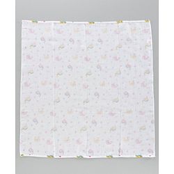 Babyhug Muslin Cloth Nappy Set of 5 Small - Multicolor Printed