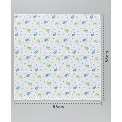 Babyhug Muslin Cloth Nappy Set of 5 Small - Multicolor Printed