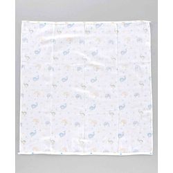 Babyhug Muslin Cloth Nappy Set of 5 Small - Multicolor Printed