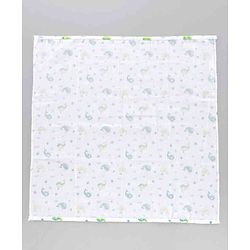 Babyhug Muslin Cloth Nappy Set of 5 Small - Multicolor Printed