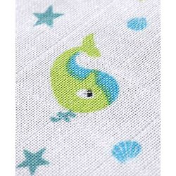 Babyhug Muslin Cloth Nappy Set of 5 Small - Multicolor Printed