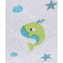 Babyhug Muslin Cloth Nappy Set of 5 Small - Multicolor Printed
