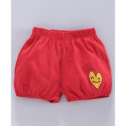 Babyhug 100% Cotton Bloomer Striped & Heart Print Pack of 3 - White Pink