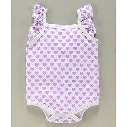Babyhug 100% Cotton Flutter Sleeves Onesies Multiprint Pack of 5 - Multicolor