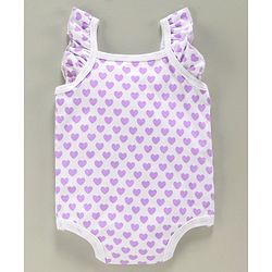 Babyhug 100% Cotton Flutter Sleeves Onesies Multiprint Pack of 5 - Multicolor