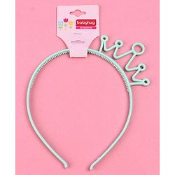 Babyhug Hair Band Crown Applique - Green
