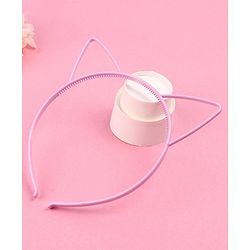 Babyhug Hair Band Cat Ear Applique - Light Pink