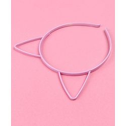 Babyhug Hair Band Cat Ear Applique - Light Pink
