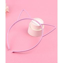 Babyhug Hair Band Cat Ear Applique - Purple