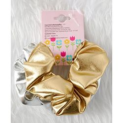 Babyhug Hair Rubber Band Pack of 2 - Silver & Golden