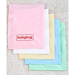 Babyhug Plastic Sheet Small Size Pack of 5 - Multicolor