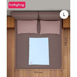 Babyhug Plastic Sheet Large Size  - Blue