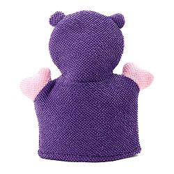 Babyhug Monkey Shape Bath Glove With Attached Loofah - Purple