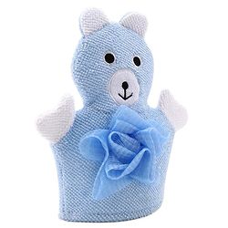 Babyhug Duck Shape Bath Glove With Attached Loofah - Yellow