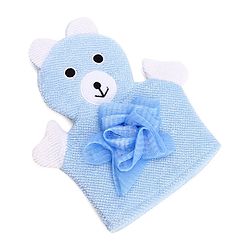 Babyhug Duck Shape Bath Glove With Attached Loofah - Yellow
