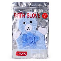 Babyhug Duck Shape Bath Glove With Attached Loofah - Yellow