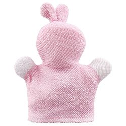 Babyhug Bunny Bath Glove With Attached Loofah - Light Pink