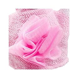 Babyhug Bunny Bath Glove With Attached Loofah - Light Pink